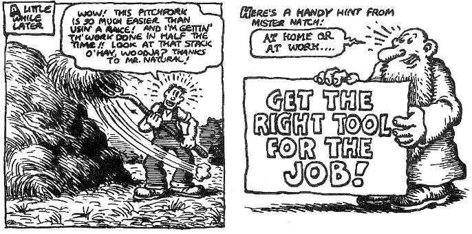 From R. Crumb's Flakey Foont strip (WEC, fall 1970)