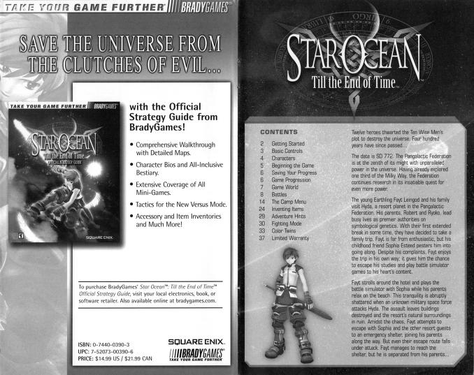 Star Ocean: Till the End of Time [PlayStation 2] – Review
